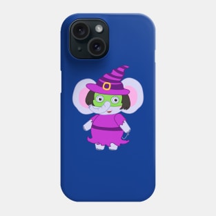 Emma Elephant - Halloween Witch costume Phone Case