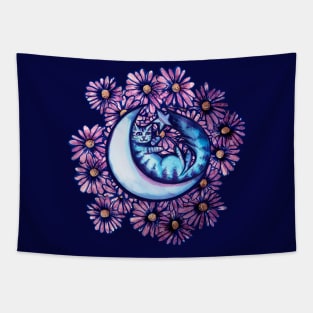 Moon Cat Tapestry