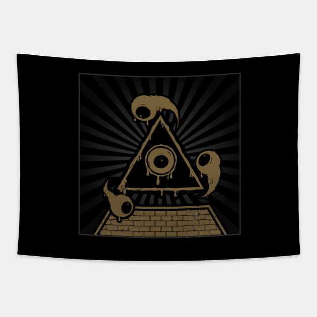 All-Seeing Illuminati Eye Tapestry by UnluckyDevil