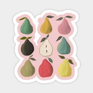 Perfect pears fruits blush Magnet