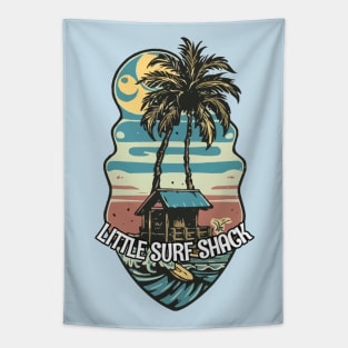 Surf Shack Vintage Retro Surfing Beach Tapestry