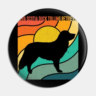 Rainbow Nova Scotia Duck Tolling Retriever Pin