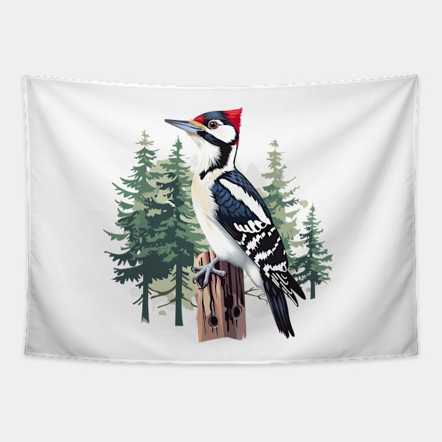 Woodpecker Tapestry by zooleisurelife