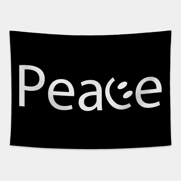 Peace logo design Tapestry by BL4CK&WH1TE 