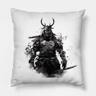 a samurai warrior Pillow