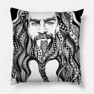 VVV Zentangle Face Pillow