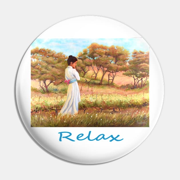 Woman girl walking in vineyard zen yoga buddhism Pin by Fantasyart123