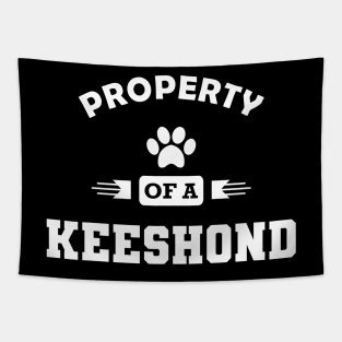 Keeshond dog - Property of a keeshond Tapestry