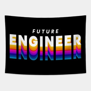 future engineer in gradient color Tapestry