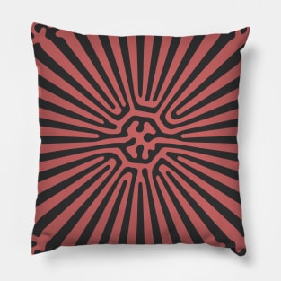 Reaction Diffusion Ornament (Rose Gold) Pillow