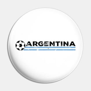 Argentina Football Fan. Argentina Soccer Design Pin