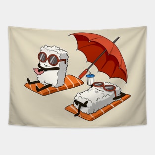 Summer of Sushi | Raw Fish, Rice & Sunscreen Tapestry