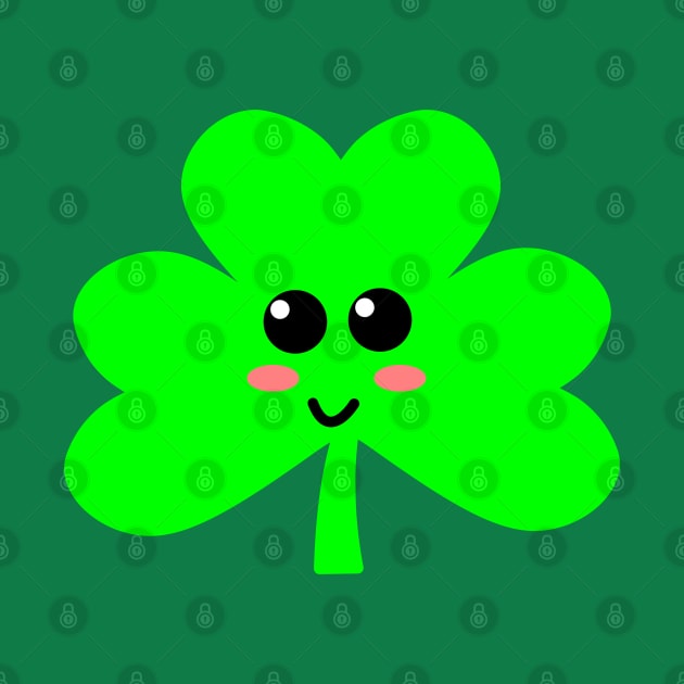 Cute Shamrock Clover St Patricks Day by POD Creations