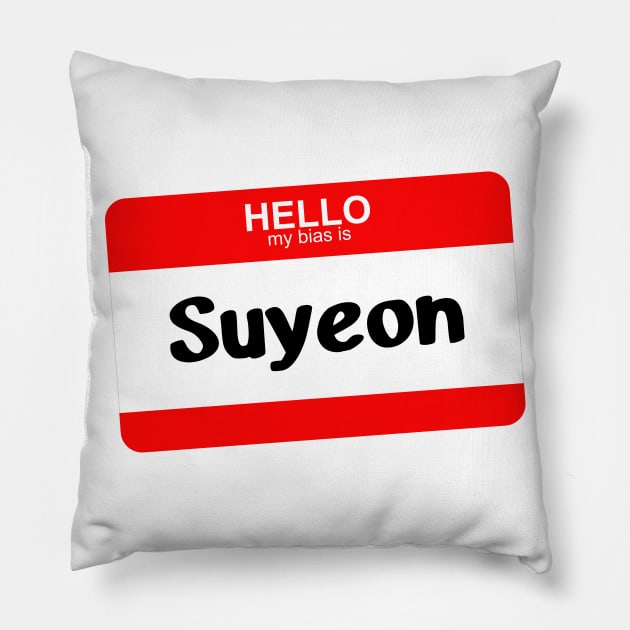 My Bias is Suyeon Pillow by Silvercrystal