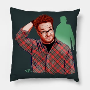 Seth Rogan - An illustration by Paul Cemmick Pillow