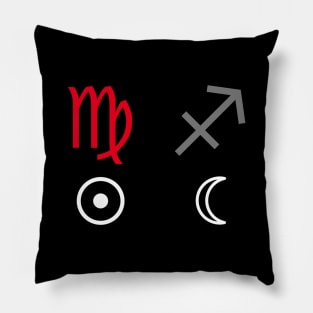 Virgo Sun Sagittarius Moon Zodiac Sign Pillow