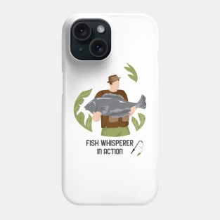 Fish Whisperer in Action Sport Fishing Phone Case