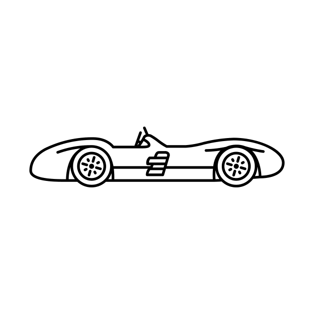 F1 World Champ Car 1954 Mercedes W196 Fangio by Radradrad