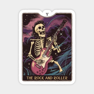 Funny Tarot Card Design : The Rock and Roller Magnet