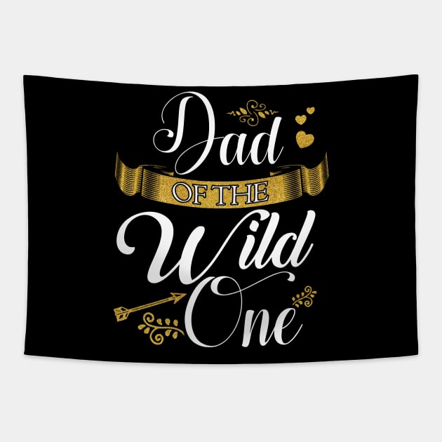 Dad of the wild one Tapestry by captainmood