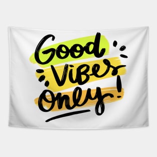 good vibes only - Motivational Quote Tapestry