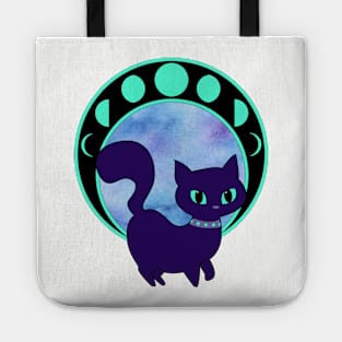 Luna the Moon Cat Tote