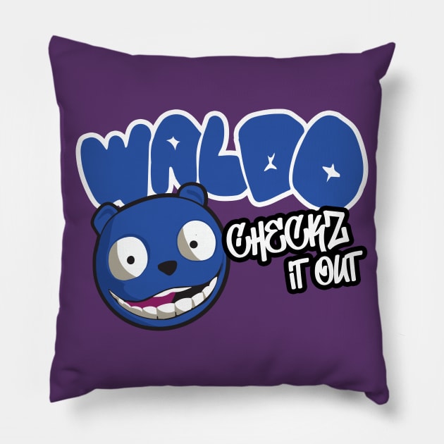 Waldo Checkz it Out! Pillow by Meta Cortex