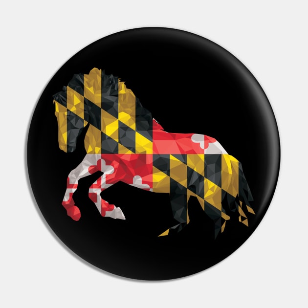 The Maryland Horse Pin by polliadesign