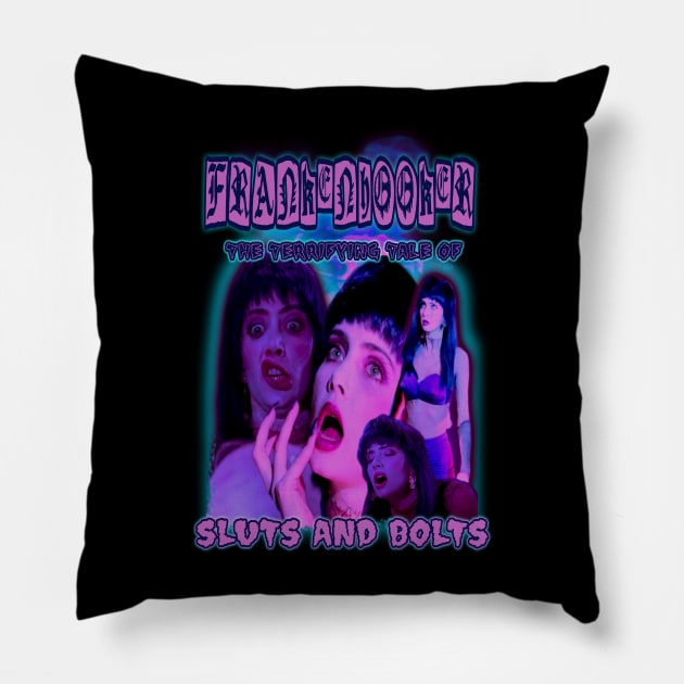 FRANKENHOOKER! Cult Horror. (Version 1) Pillow by The Dark Vestiary