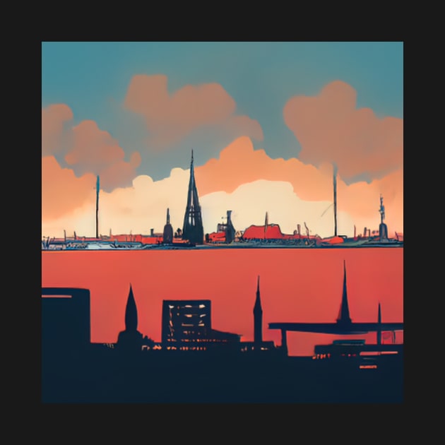 Hamburg | Comics style by ComicsFactory