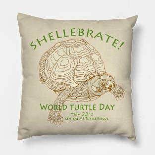 World Turtle Day - Box Turtle Pillow