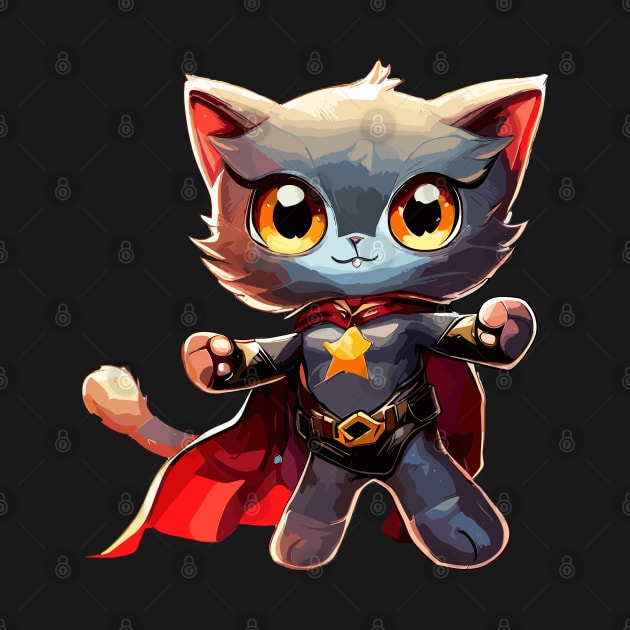 Superhero cat by TomFrontierArt