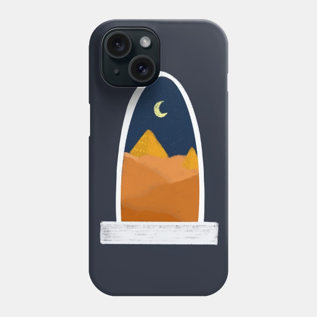 Desert window Phone Case by gabbadelgado