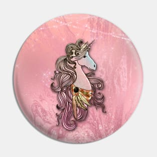 Beautiful unicorn in pink colors Pin