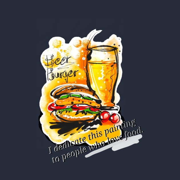 Hamburgers and beer by kwonjossi