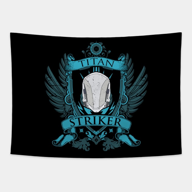 STRIKER - CREST (TITAN) Tapestry by Exion Crew