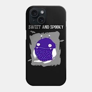 Sweet and Spooky Cute fuzzy monster Phone Case