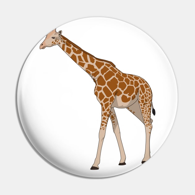 Giraffe Pin by Sticker Steve