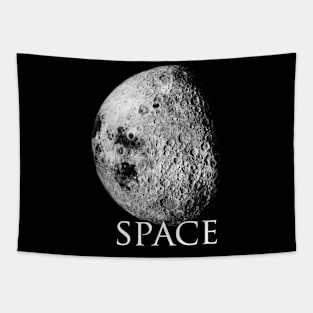 space moon for dark shirt Tapestry