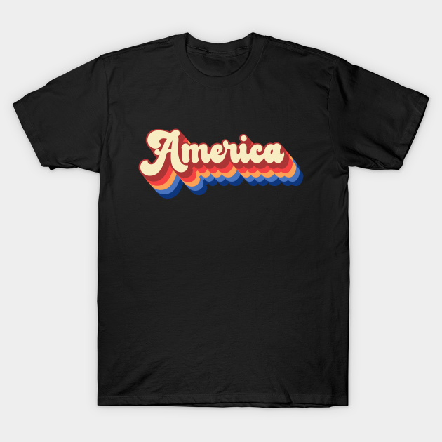 america Retro - Retro Vintage Aesthetic - T-Shirt