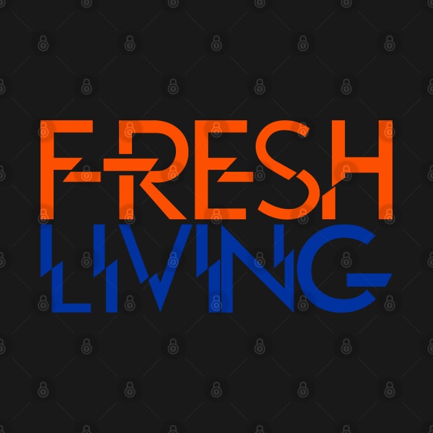 Fresh Living-orange/royal blue by God Given apparel