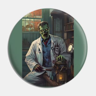 Zombie doctor in apocalypse Pin