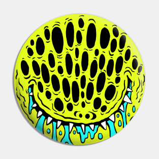 Alien Smiley Face Pin