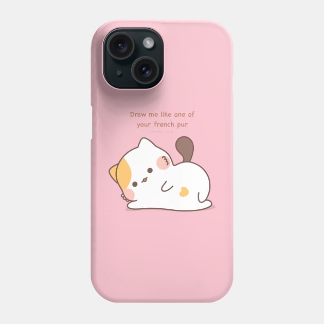 draw me like one of your french purrr Phone Case by @muffin_cat_ig