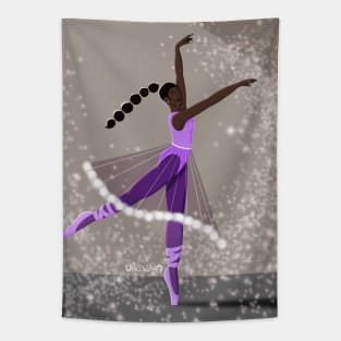 Prancing in Purple Tapestry