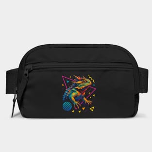 Retro Neon Mountain Horn Lizard Bag