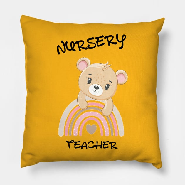 Nursery teacher Pillow by GrandThreats