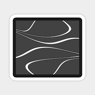 Abstract - gray and white. Magnet