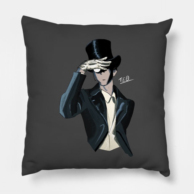 Arséne Lupin. Pillow by Eternal Oak Store's