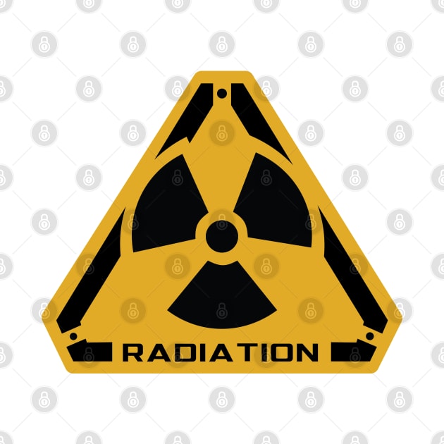 Radiation Radioactive Logo with Triangle Shape Background by ActivLife